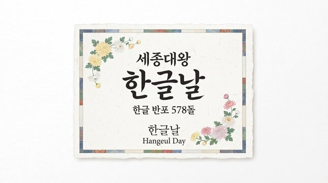 Hangeul day celebration design