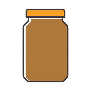 Jar with orange lid