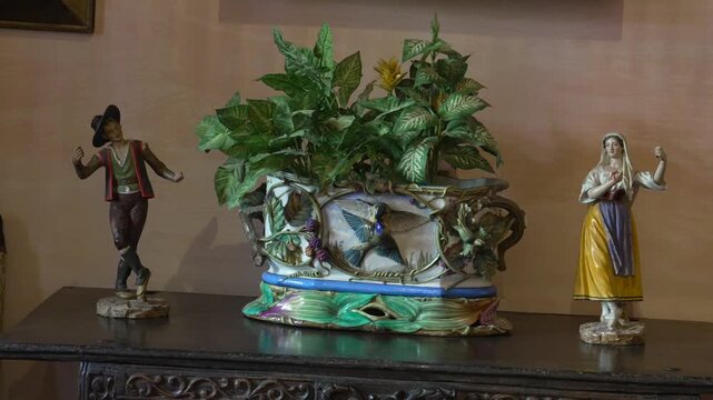 House Museum of Antonio Machado Interior with Ceramic Planter