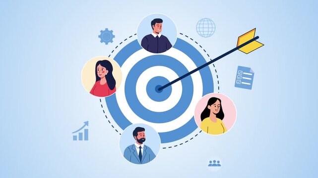 target audience customer targeting marketing business strategy saas animation