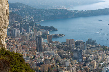 Fototapeta premium Panoramic View of Monaco. French Riviera, France