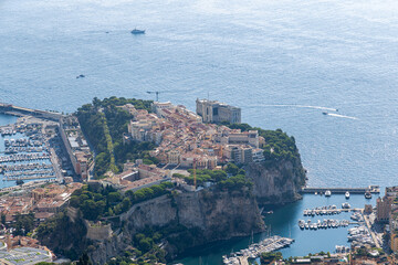 Fototapeta premium Panoramic View of Monaco. French Riviera, France