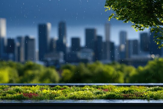 urban rooftop gardens for flood resilience