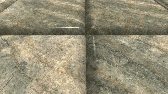 Exclusive Cinematic Movement Over Fantastico Arni Marble Tiles with Beautiful Angled Lighting, Detailed Veining, Polished Reflections and Premium Architecture