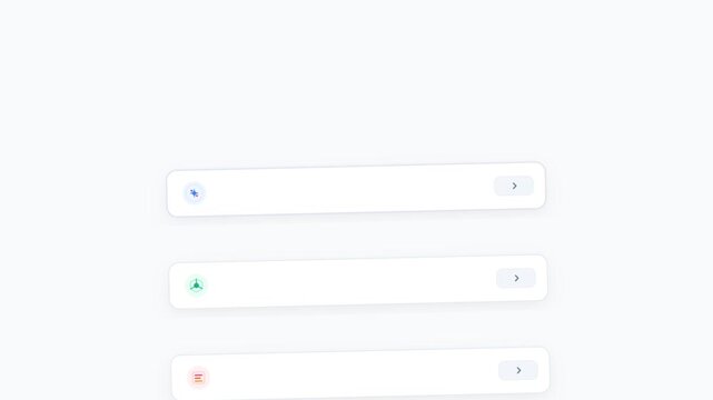 UI search bar input field menu button web design application element digital interface footage white background
