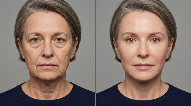 Before and After: Mature Woman's Skin Rejuvenation Treatment
