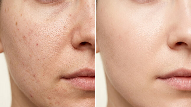 Before and After Skin Transformation: Acne to Clear Complexion