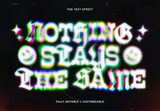 Retro Glitch Text Effect