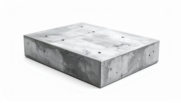 Rectangular Weathered Concrete Building Block