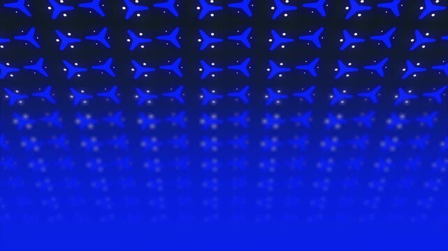 Abstract Animated Blue Background