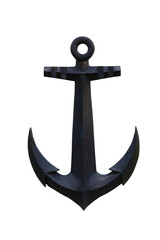 anchor  isolated on white background. This has clipping path. © Sanit