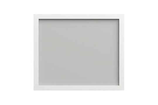 Deep white square shadow box frame