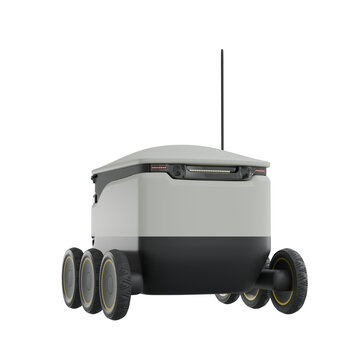 3d model of delivery bot