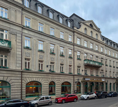 Krak&oacute;w, Poland, July 26, 2025: Krak&oacute;w Old Town, Poland. Hotel Francuski building on Pijarska Street