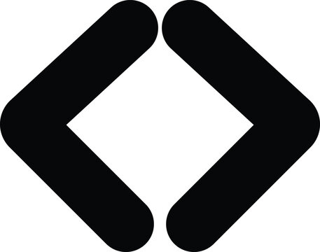 Web development coding brackets html programmer vector icon