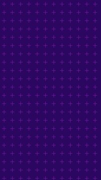 Vertical minimalist background with purple plus sign pattern on dark violet.