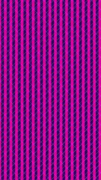 A vibrant vertical pattern of pink and purple stripes creates a striking abstract geometric background.