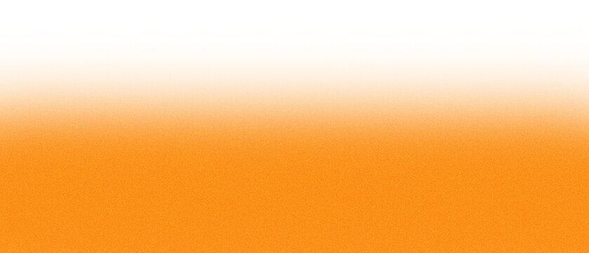 Abstract orange texture background with a soft white gradient fade at the top, vibrant grainy surface pattern for design and creative projects isolated on transparent background