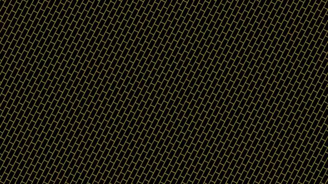 Abstract animation of a rotating golden grid pattern on a black background.