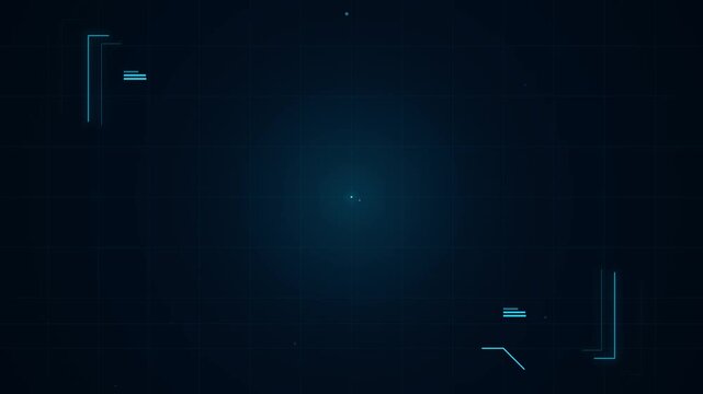 Digital grid interface with glowing blue data points and lines, futuristic HUD overlay, technology background