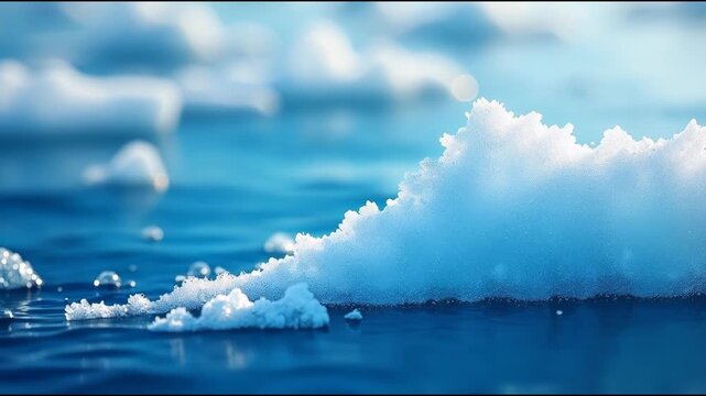 A close-up of a wave on a body of water