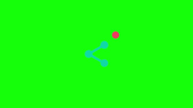 Share Nodes Shaking in Place with an Accent Dot