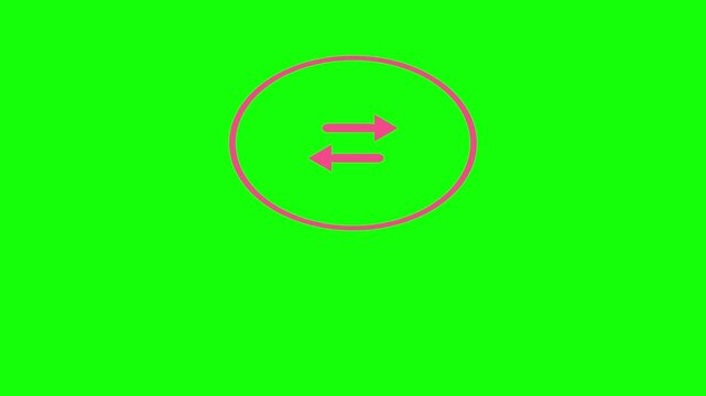 Retweet Arrows Slamming down with Impact inside a Ring Frame