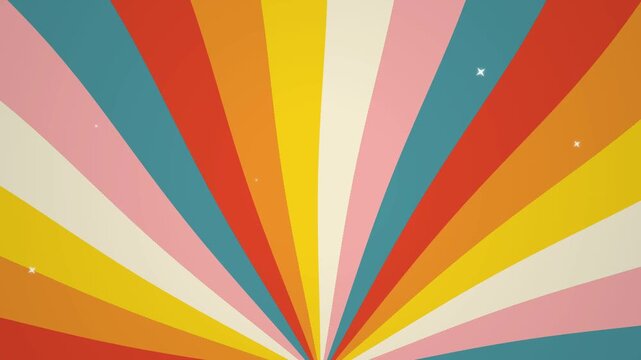 Retro sunburst pattern with muted pastel colors, warm vintage vibe, abstract background for design