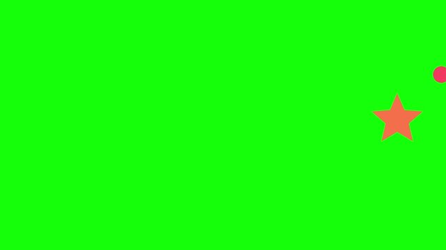 Star Flying Right to Left with an Accent Dot