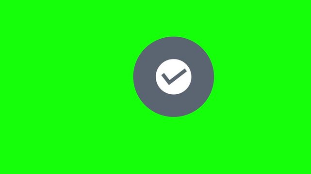 Check Circle Flying in a Wide Arc on a Round Chip