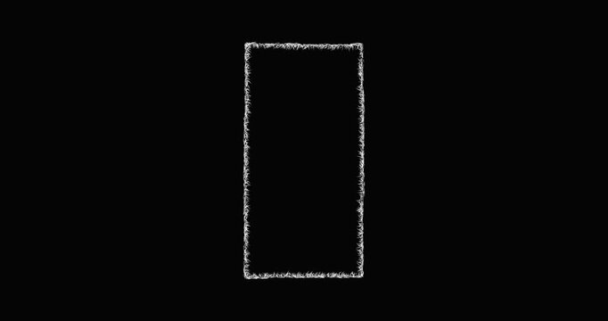 Sketch Boone outline map animation - smooth progressive reveal
