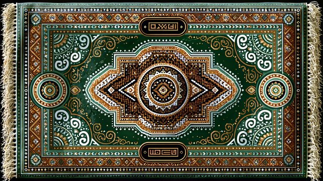 Vintage ethnic block design with traditional zigzag Aztec patterns. 