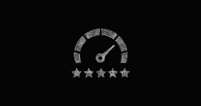 Sketch performance score icon animation - smooth progressive reveal
