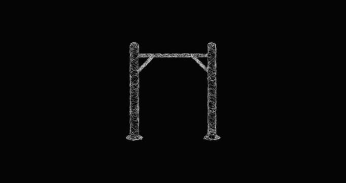 Sketch pull-up bar icon animation - smooth progressive reveal
