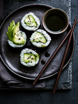 avocado roll sushi 