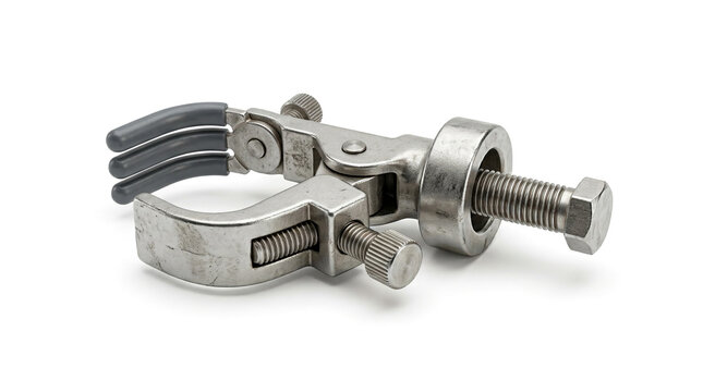 Stainless steel laboratory retort stand clamp for scientific research applications