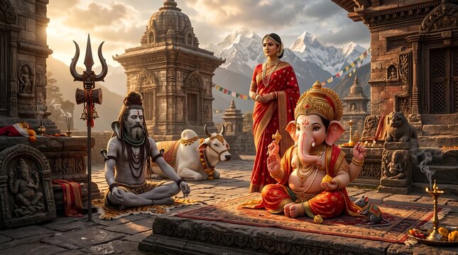 Beautiful Ganesha Festival Decoration