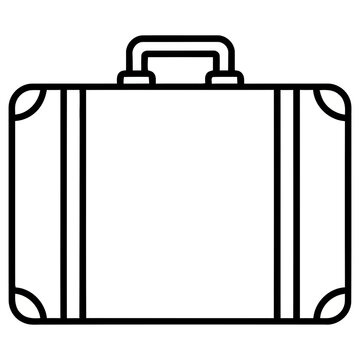 Simple vector illustration of a suitcase