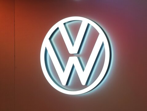 Shanghai,China-Dec.6th 2025: Volkswagen company brand logo