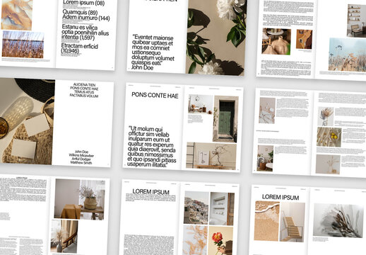 Minimal Interior Design & Lifestyle Magazine Template