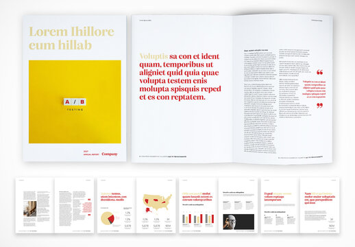 Modern and Elegant Corporate Annual Report Template