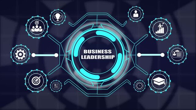 Corporate business leadership network connecting strategic guidance company vision leadership culture and achievement.