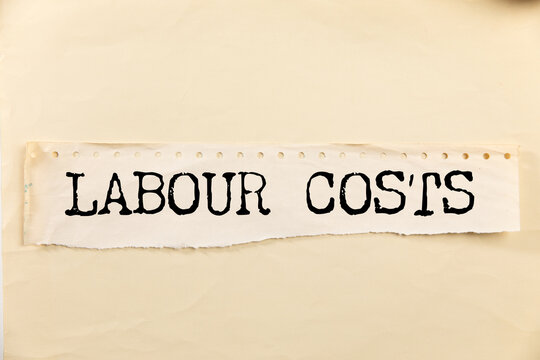 LABOUR COSTS text on paper
