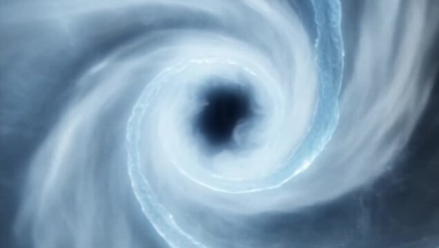 Blue Water Vortex Swirl Animation with Luma Matte