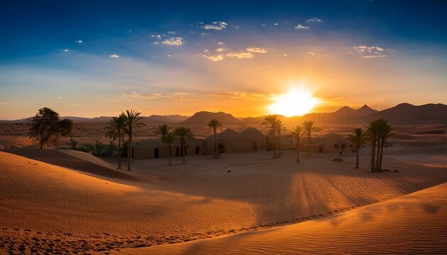 Sunset Over Oasis