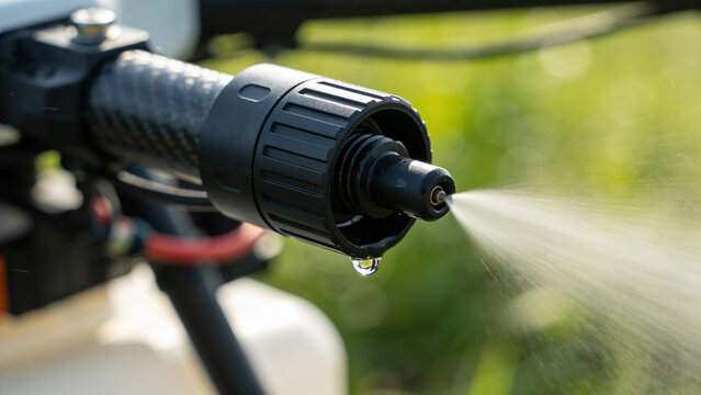 Smart farming tool used for spraying water or nutrients on crops in a field
