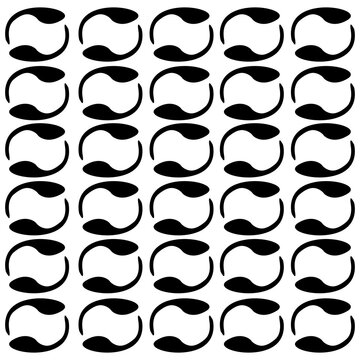 Abstract black and white geometric pattern collection for design projects