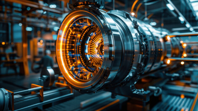Advanced Engineering Workshop with Automated Industrial Machinery