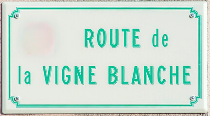 Panneau de signalétique à Clessé, Saône-et-Loire, France © Jorge Alves