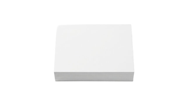 Stack of blank white paper sheets arranged in layers for poster mockup